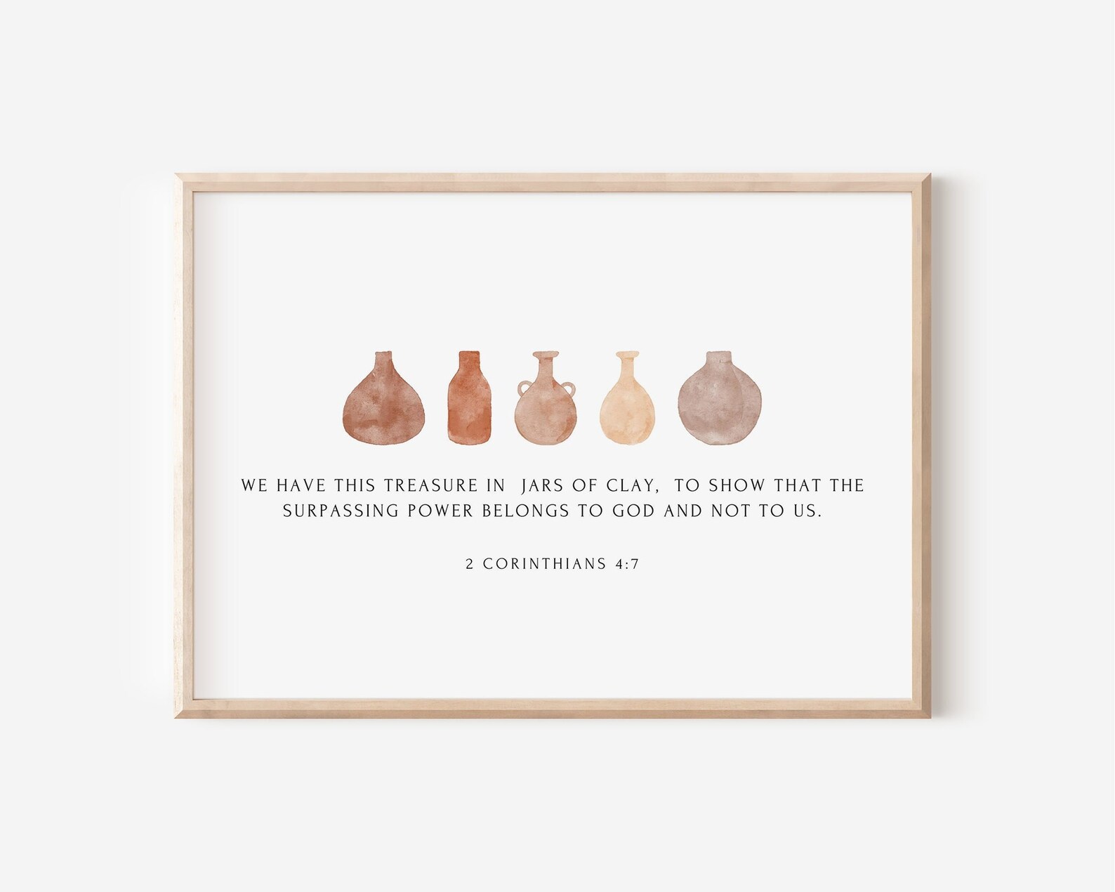 Printed Scripture Poster Treasure in Jars of Clay 2 Etsy
