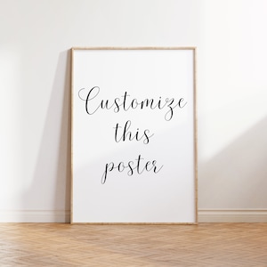Custom Poster, Personalized Print, Christian Gift, Printed Poster, Christmas Gift for Friend, For Her, For Husband