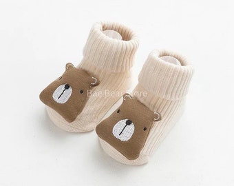 Anti-slip Baby Bear Socks | Baby Shower Gift | Toddler Socks | Kids Socks | Baby Animal Socks | Gifts for Newborns