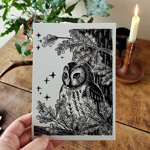 postcards - series of various linocuts | lot of cards, art prints