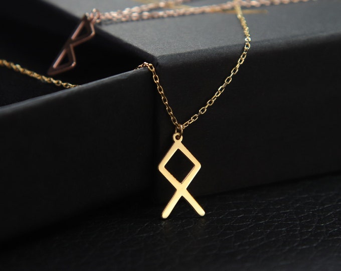 Rune Letters Necklace Vegvisir Viking Letters Personalized Elegance in Silver Dainty Ancient Letters Statement Necklace Viking Norse Letters