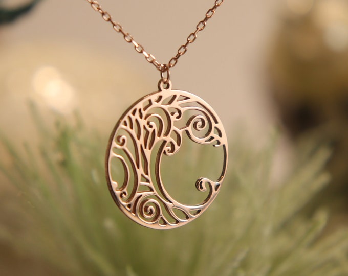 Tree of Life Mandala Edition Necklace Gift for Her Healing Charm Sacred of Nature Connection with Nature Spiritual Person Moms Gift Idea