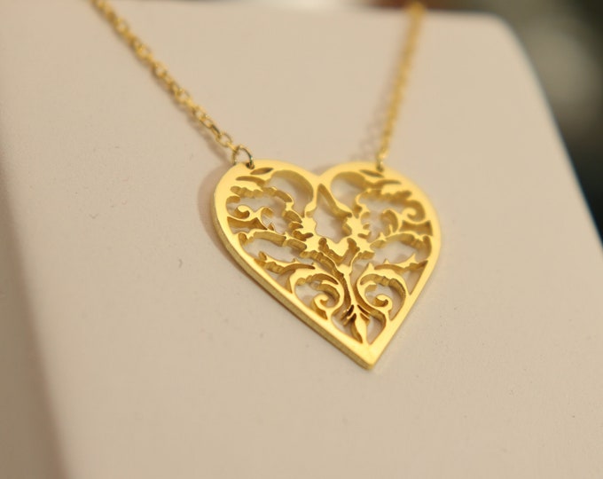 Heart Design necklaces ready to ship for Mother's day special same day shipping best gift for her 16 inch only fast shipping last chance
