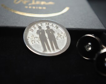 Customizable Best Man Memoriam Coin - Personalized Tribute for Your Right-Hand Man Best Wedding Memorial for your Best Man