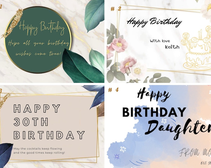 Greeting Cards for Gifts, Birthday cards and Christmas cards, Physical Greeting cards by order, Customizable Greeting Cards for Occasion