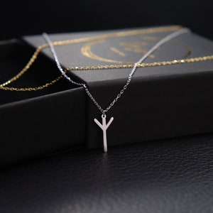 Silver Chain Runes Personalized Rune Letter Necklace, Silver Norse Viking Pendant - Etsy
