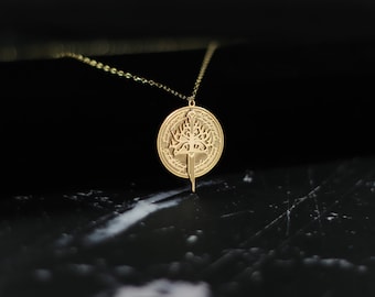 Aragorn Necklace Silver Echoes of Gondor: White Tree of Gondor and The Broken Sword Narsil Necklace Legacy of Gondor The Nimloth Pendant