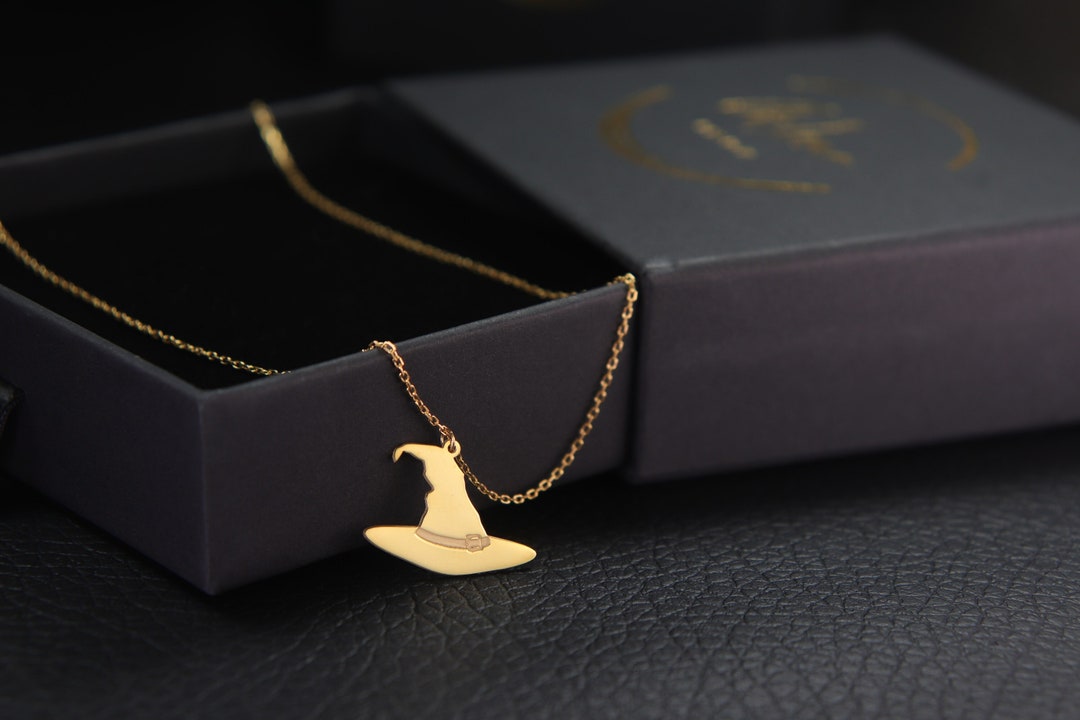 Witch Hat Pendant Necklace: Halloween Costume Accessory - Etsy
