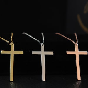Cross Necklace Dainty Cross Necklace Customizable Cross Necklace Religious Gift Gift for Women Custom Name Cross Pendant The Symbol of Faith