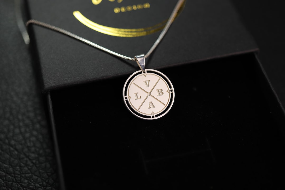 The Compass Necklace for Men, Compass Pendant, Box Chain, Family ...