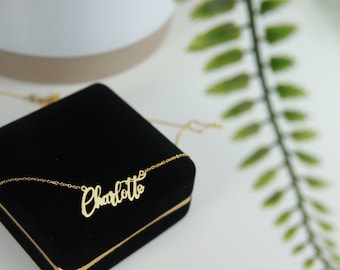 Personalized Name Necklace, Special Font, 925K Silver
