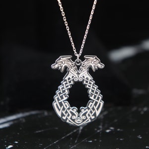 Viking Ship Necklace: Nordic Silver Pendant, Maritime Jewelry