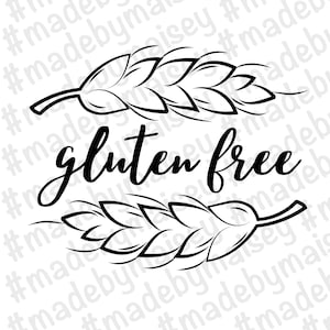 Glutenvrij Svg, GF Svg, Coeliakie Svg, Glutenvrij Sticker, Glutenvrij Png, Digitale Download, Bestand knippen, Svg, Mama Cricut