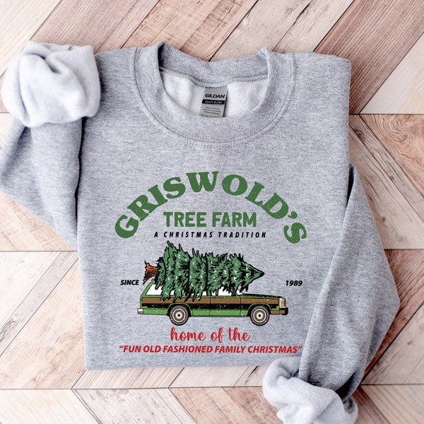 Griswolds Christmas Sweatshirt, Griswold's Tree Farm Since 1989 Shirt, Cute Christmas Shirt, Christmas Family, Christmas Gift, Tree Sweater