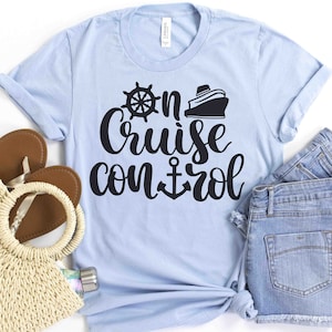 On Cruise Control Bon Voyage T-Shirt, Cruise Shirts, Cruise Tees, Family Cruise Shirts, Family Vacation Shirt, On Cruise Control Tshirt