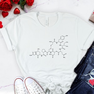 Chemistry Of Love, Oxytocin Shirt, Tumblr Girl Shirt, Inspirational Shirt, Mindful Grateful Tee, Positive Clothing, Good Vibes Shirt