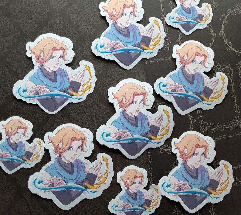 Castlevania Sypha Speaker Magician matte Vinyl Stickers Etsy