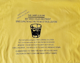 Camp Lejeune Giftwasser Shirt. Sonderanfertigung auf Bestellung. Kleinunternehmen