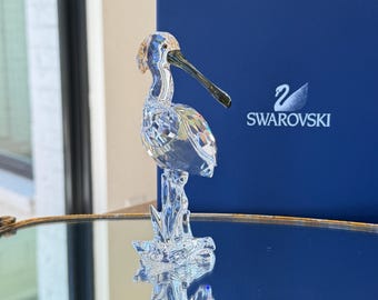 スワロフスキー シルバークリスタル ヘロン フィギュア 新品箱入り