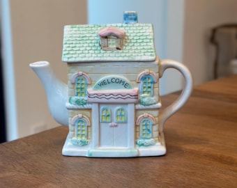 Vintage Victorian Tea Pot Lenox Spice Village Style; Housewarming Gift Tea Pot