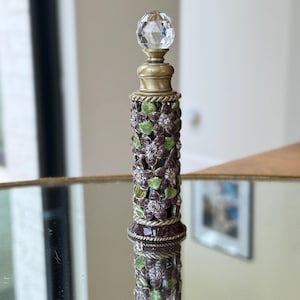 Flacone di profumo Two's Company; Flacone di profumo in metallo vintage