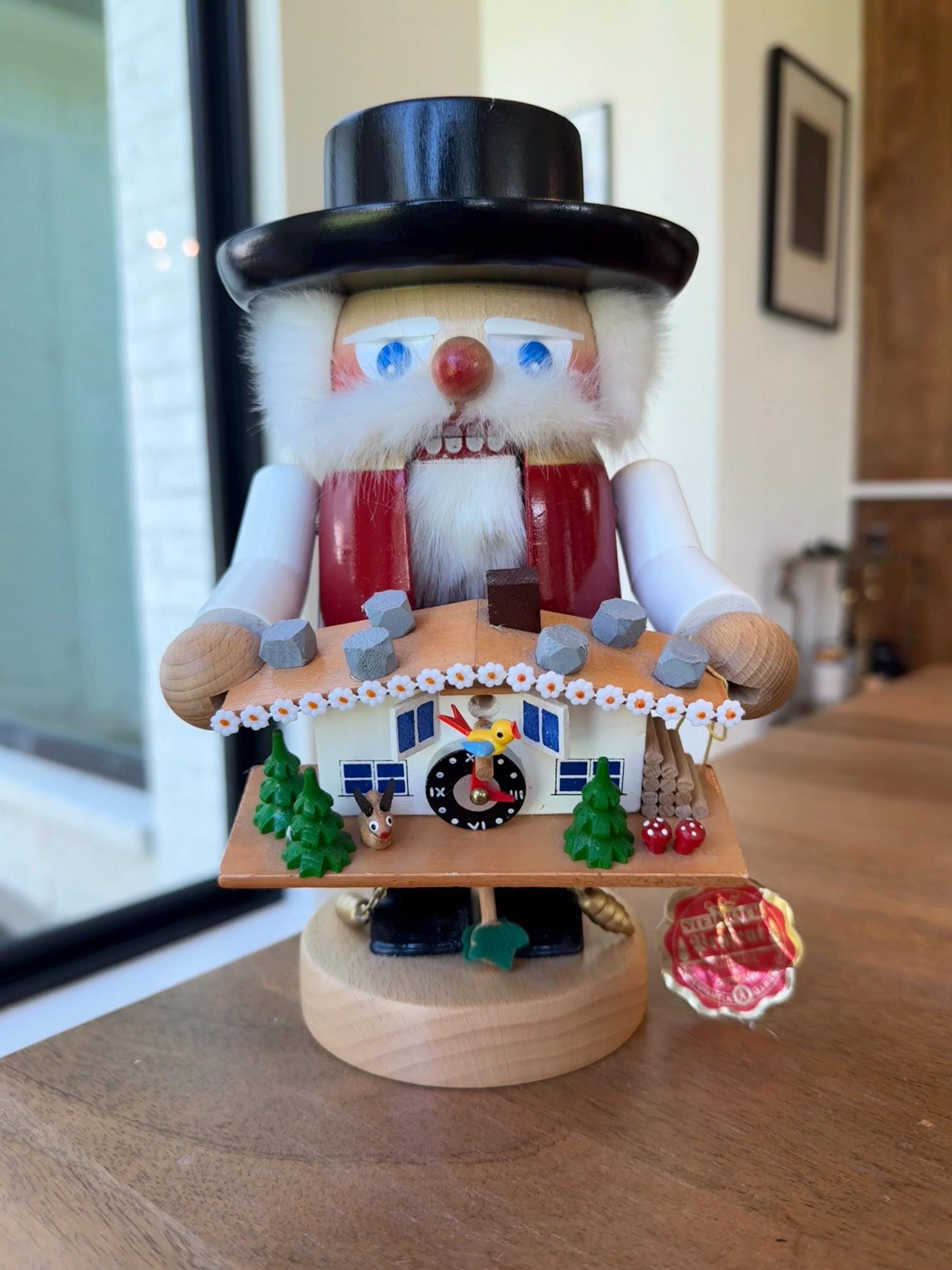 Steinbach Wooden Nutcracker Cuckoo Clock Maker Handmade in Germany