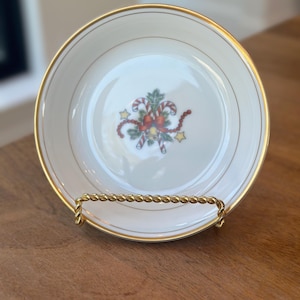 Fitz and Floyd St Nicholas Fruit Dessert Bowl; Fitz and Floyd Christmas Bowl