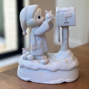 Precious Moments “I’m Sending You a White Christmas” 1982; Precious Moments Music Box