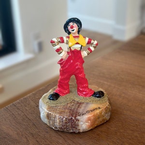 Signed Ron Lee “Bo” Clown Figure; Ron Lee Clown Figurine
