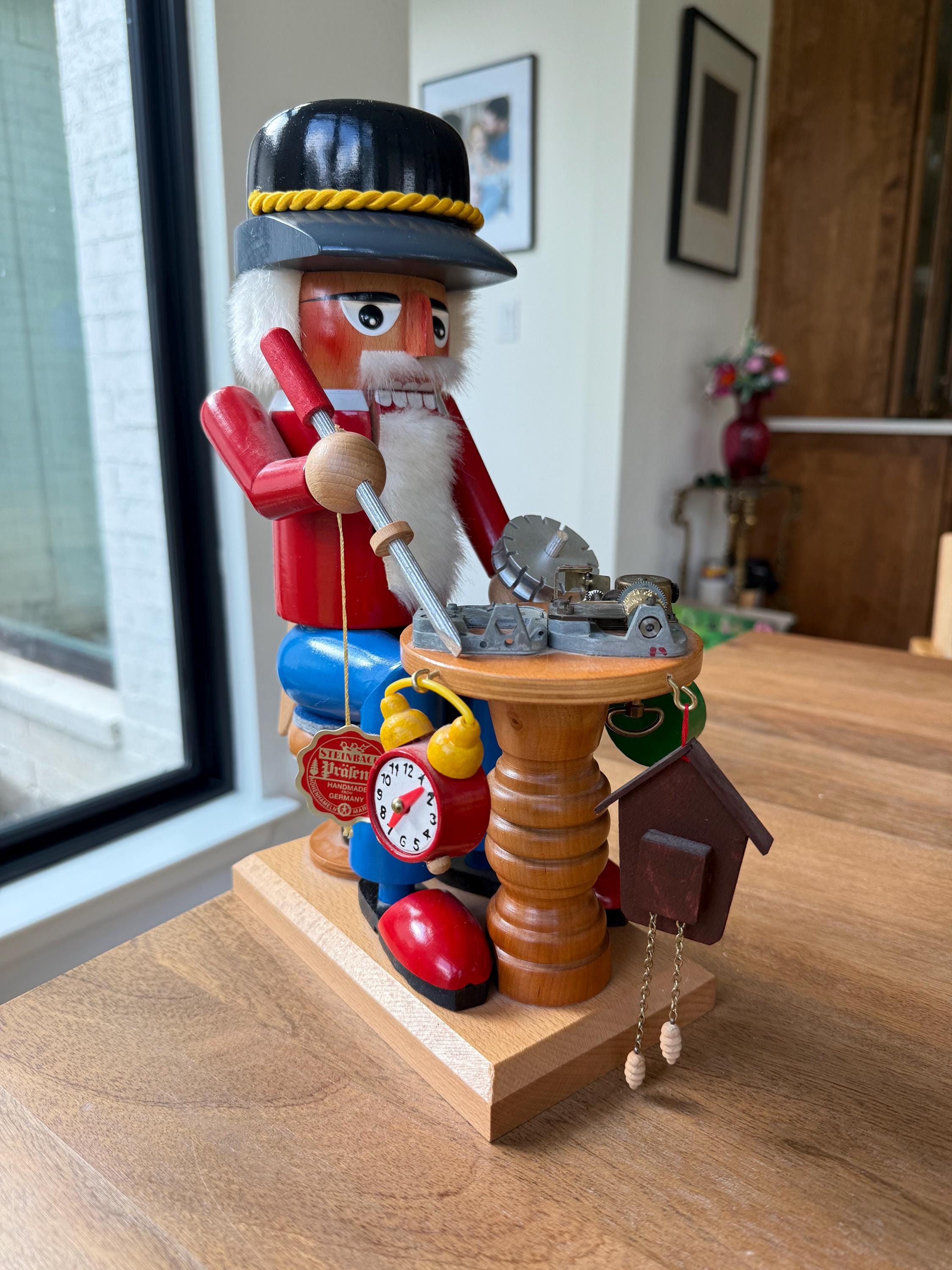 サイン入り シュタインバッハ 時計職人 くるみ割り人形 オルゴール