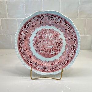 Mason’s Vista Pink Dinner Plate