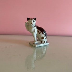 Franklin Mint Cat; Franklin Mint Curio Cabinet Cat; Vintage Franklin Mint 1988