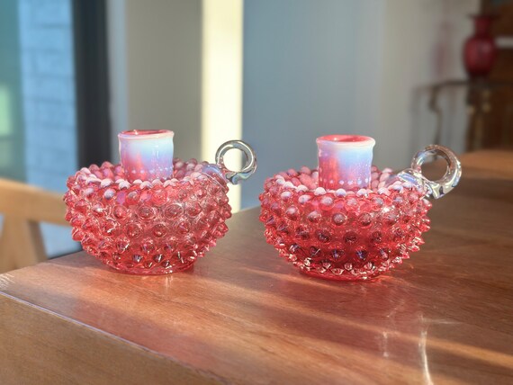 Fenton キャンドルホルダー2個セット Fenton キャンドルホルダー2個セット Fenton キャンドルホルダー