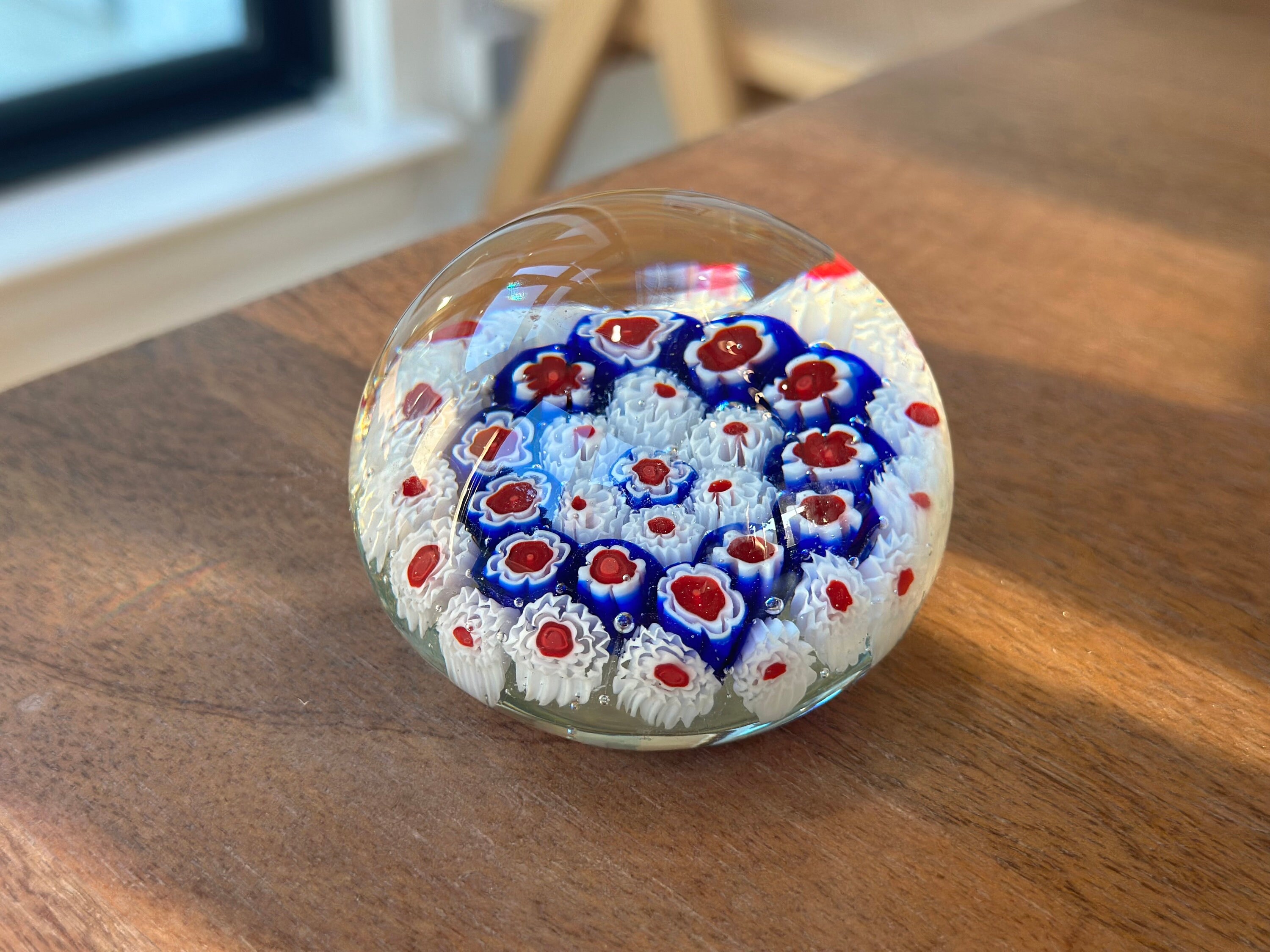 ガラスペーパーウェイト 巨大❣️ミルフィオリ海がめ❣️