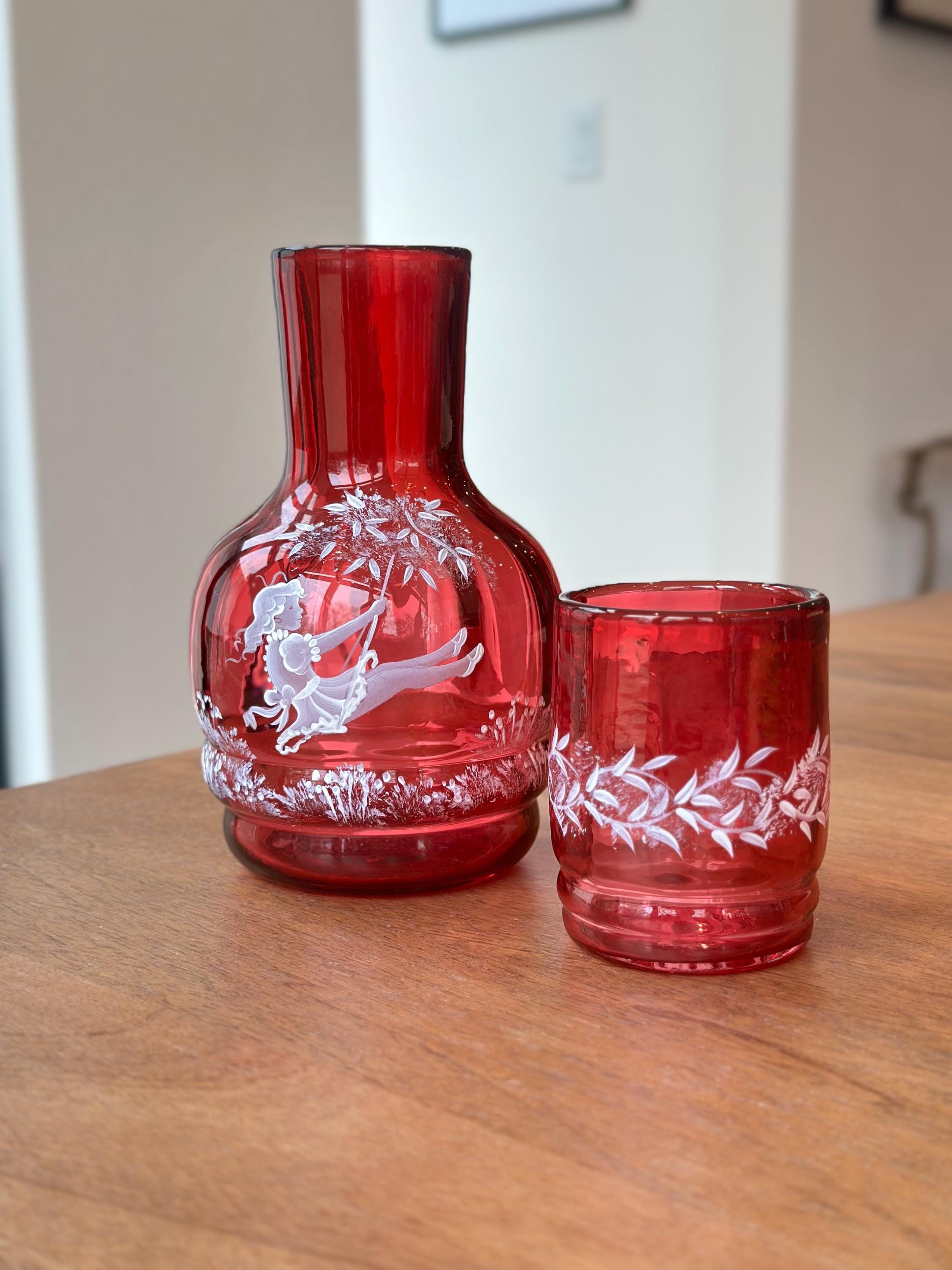 フェントン メアリー グレゴリー クランベリー カラフェ タンブル