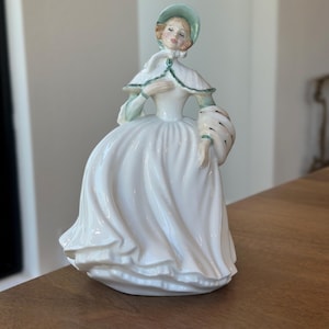 Vintage Royal Doulton Jessica Figurine 1987; Royal Doulton Bone China Figure HN3169