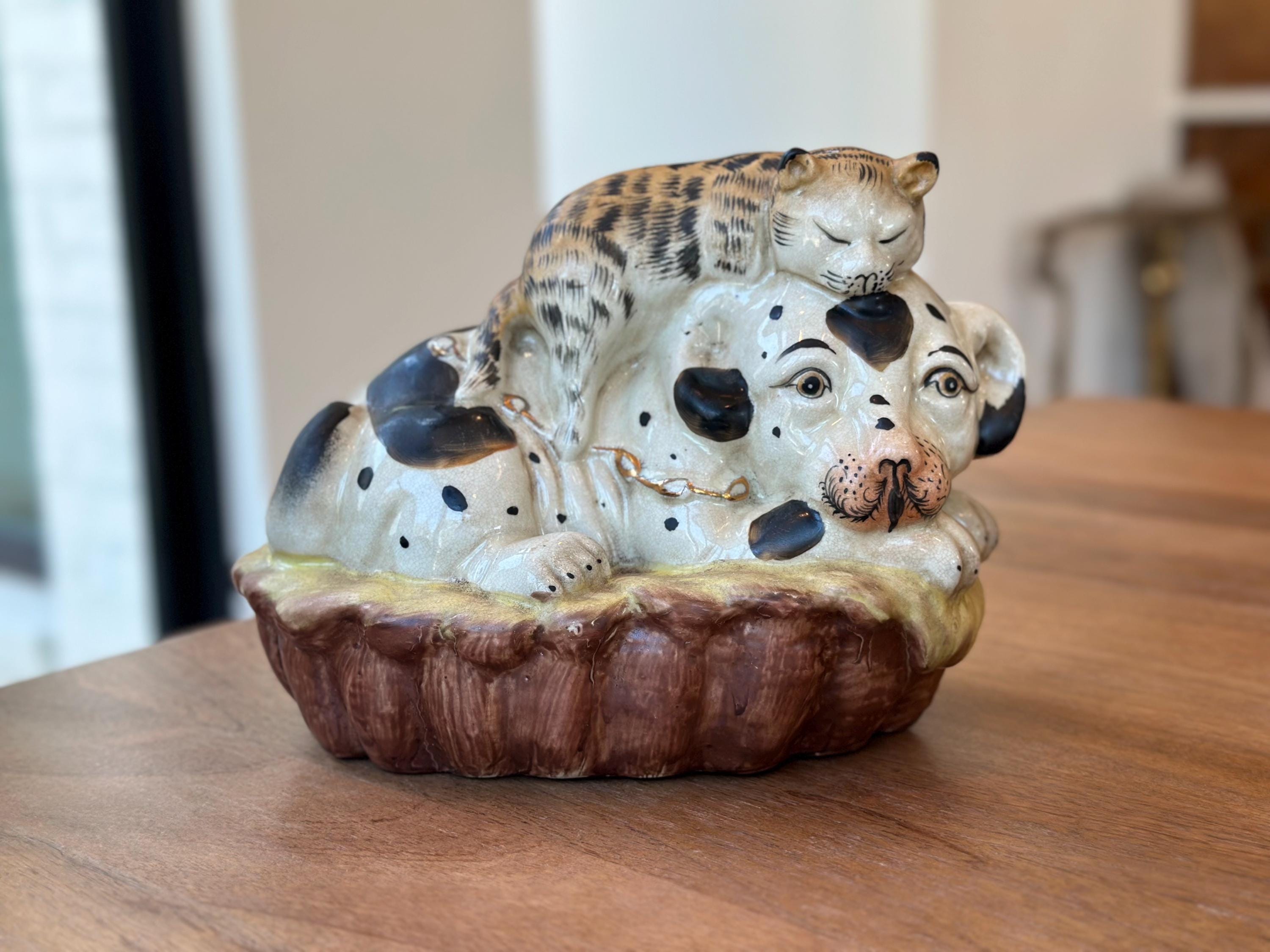 Antique staffordshire dog - Etsy 日本