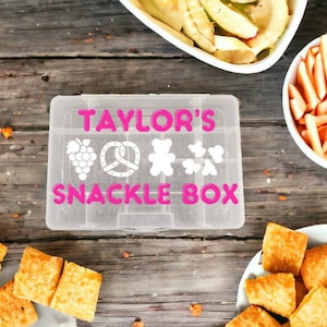 Personalized Snackle Box Custom Snack Box Beach/boat Back to