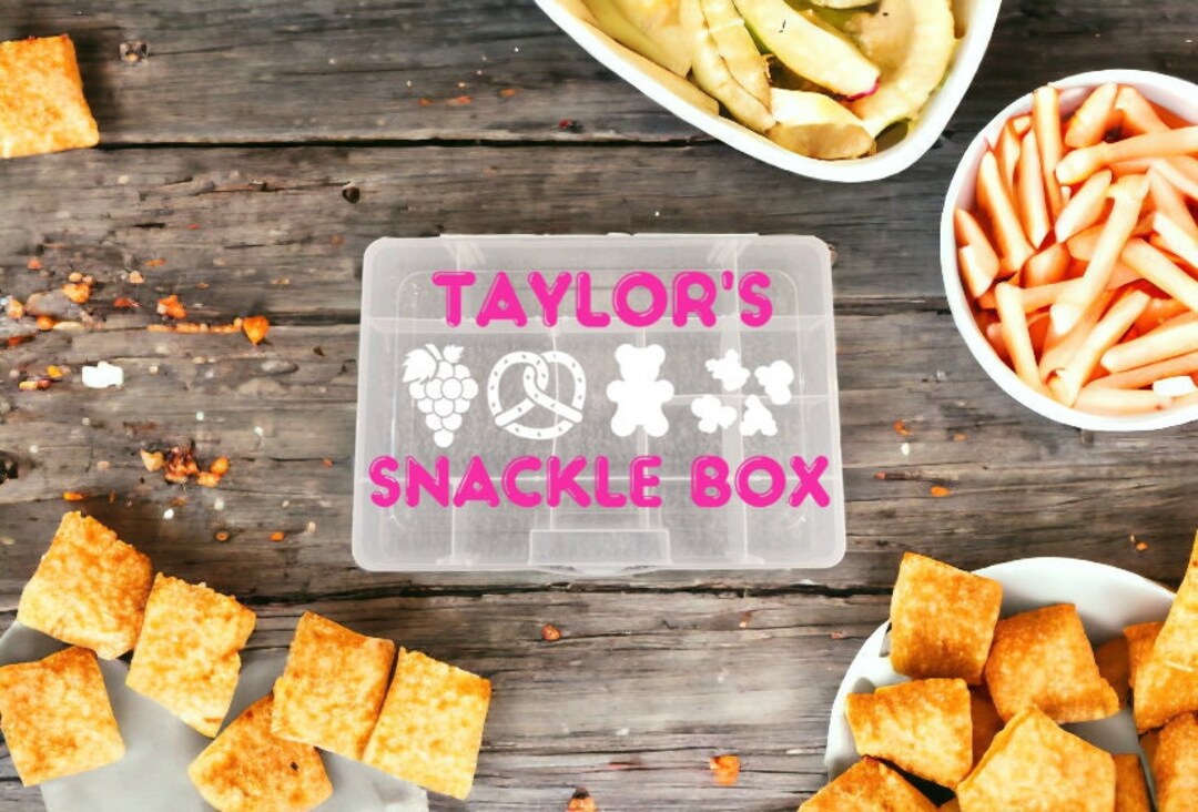 Personalize Travel Snack Box/snackle Box/ Snack Box for Kids 