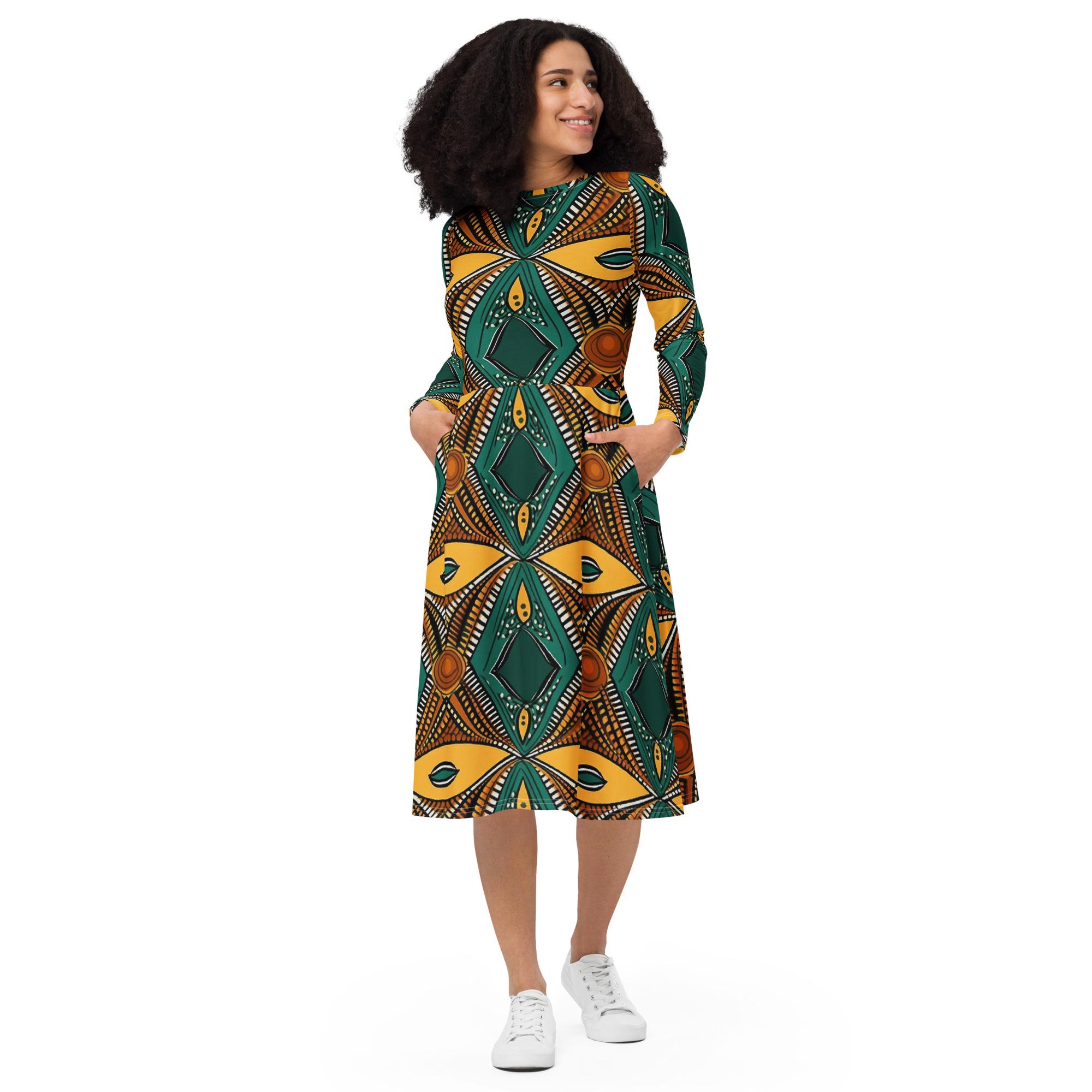 African Dresses Long Sleeves - Etsy