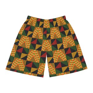 Pyramid - Mens - Basketball Shorts - African - Kente Pattern