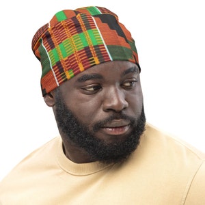 Afrocentric Kente Hat/ Beanie