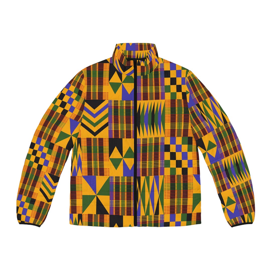 FZ MEN'S AFRICAN PRINT PUFF JACKET