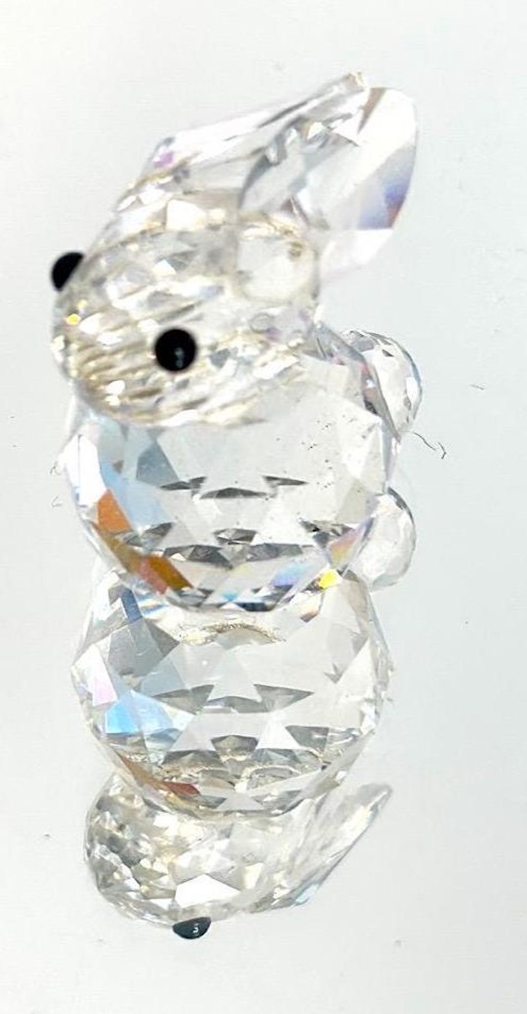 Signed Swarovski Crystal Bunny Rabbit Figurine | Mini Clear Crystal ...