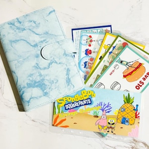 A6 Savings Challenge Binder| Set of 9 Challenges| A6 Budget binder| Cash Envelopes | Low Amounts| Kid Friendly Challenges| Cash Stuffing Set