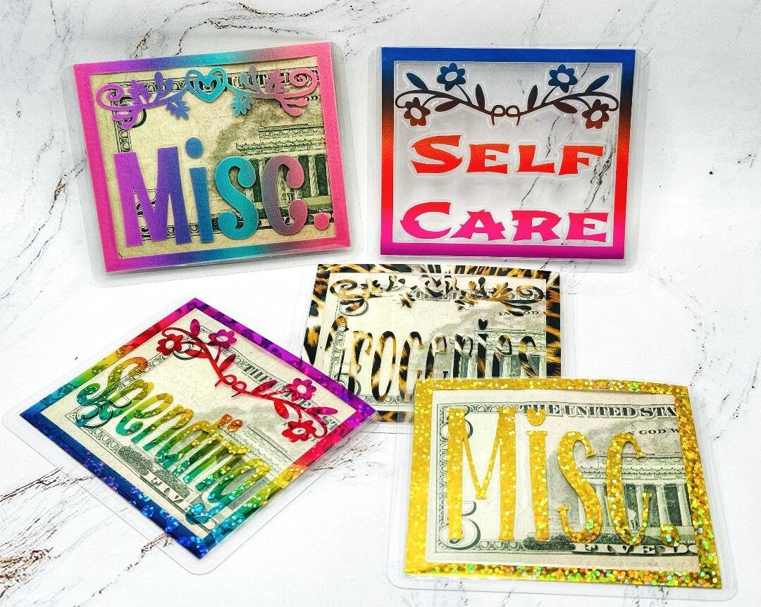 Mini Cash Envelopes Clear Cash Envelopes Wallet Size Laminated Cash