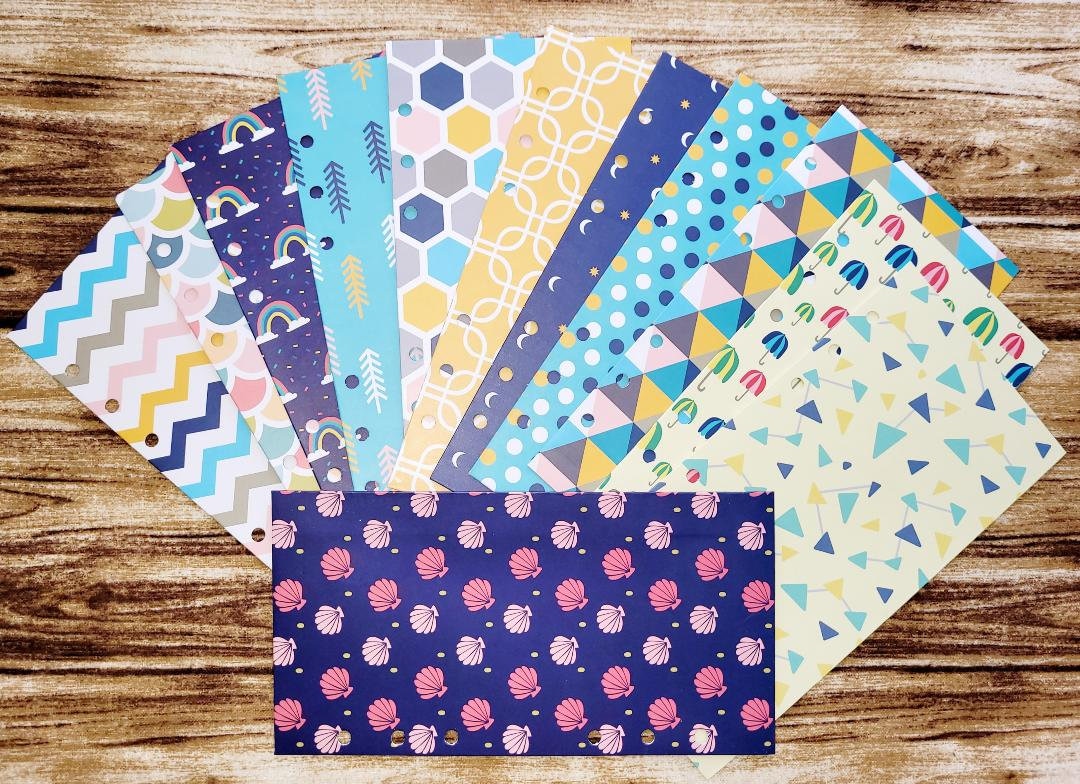 Vertical Cash Envelopes A6 Hole Punch Set of 12 Great for Budgeting ...