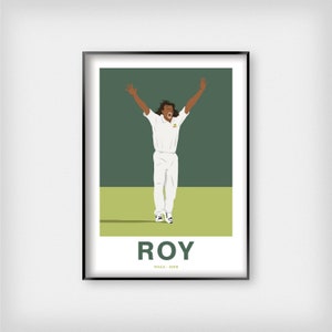 Andrew &#39;Roy&#39; Symonds Australia Cricket A4, A3, A2 & A1 Poster - WACA, 2008 | Cricket Wall Art - Minimal Sports Illustration Artwork