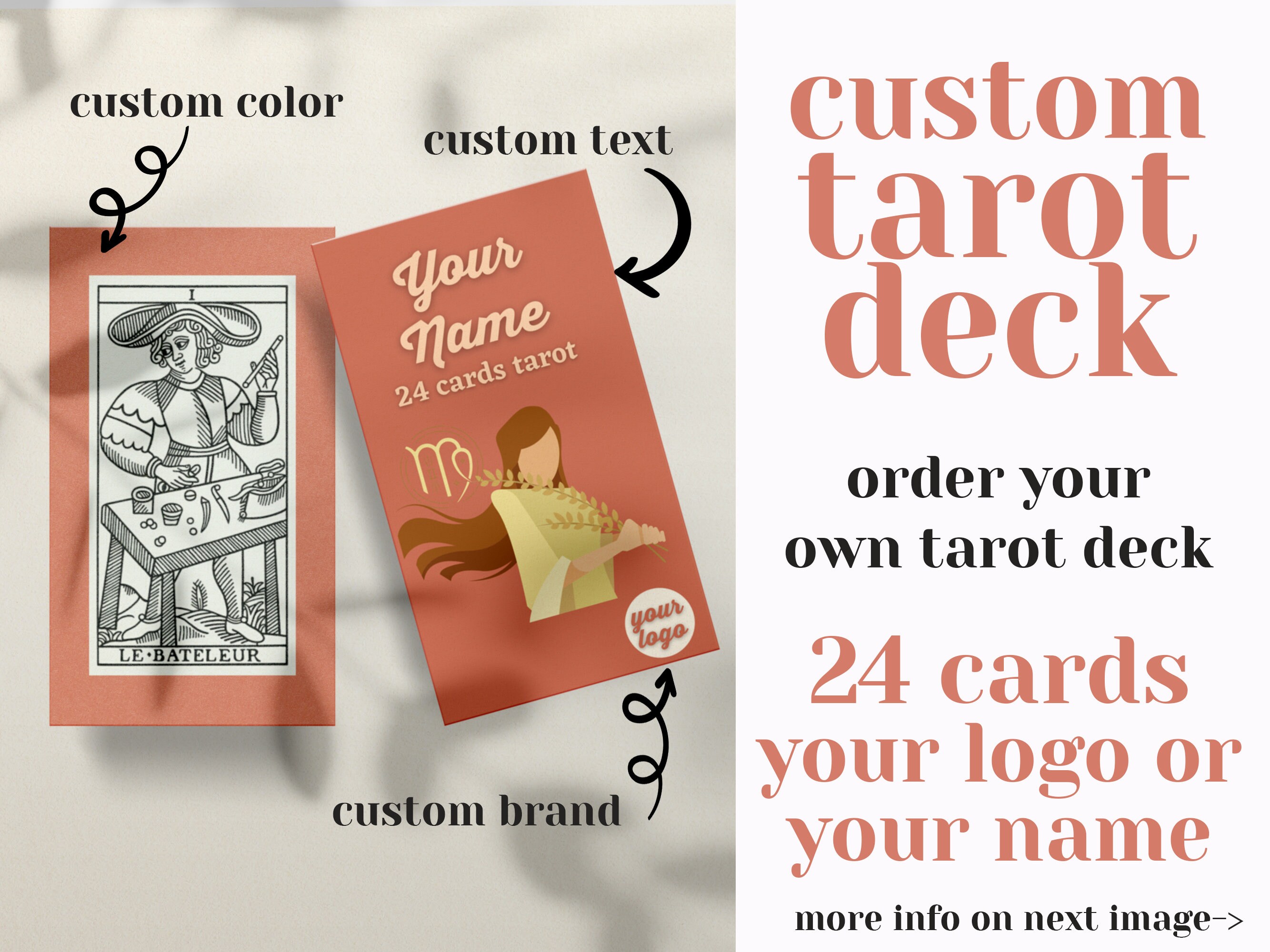 Créez Votre Propre Jeu de Tarot, Tarot Personnalisé, Cartes Personnalisées, Féminines Divines, Mysti