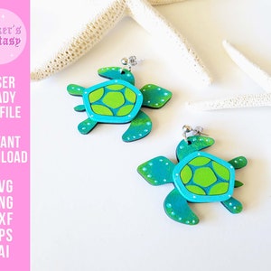 Layered Turtle Earrings